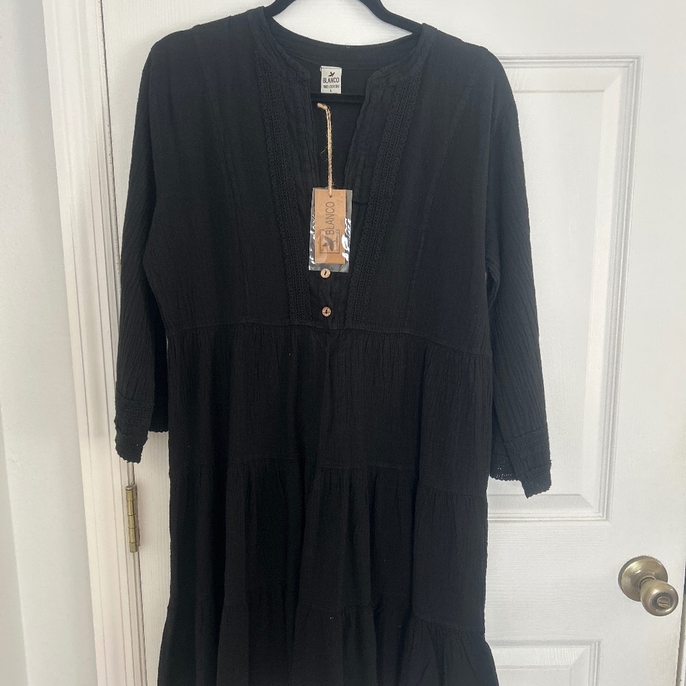 Never Worn Black long sleeve dress